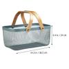 STOBAZA Boho Style Storage Bin Iron Sundries Basket Bushel Baskets Lightweight Compact view 2