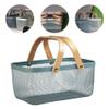 STOBAZA Boho Style Storage Bin Iron Sundries Basket Bushel Baskets Lightweight Compact view 4