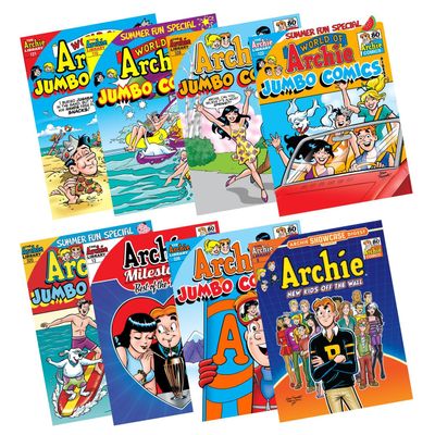World of Archie Comics Digest Value Gift Pack (8 Pack) Featuring Archie Andrews and Jughead Jones