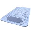 JUSHZ Bath Mat Bath Mats for Bathroom Mat Non Slip Washable Bathmat Shower Outside Rug Dense Drainage Holes Strong Suction Cup on The Back (50x80cm,Blue) view 1
