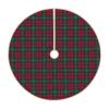 DKJlitter Christmas Tree Skirt, Clan McCarthy Tartan Green and Red Plaid Xmas Tree Skirts Mat Farmhouse Rustic Xmas Holiday Indoor Party Outdoor Decoration 30 inches view 2
