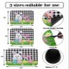 Dish Drying Stone Mat for Kitchen Counter, Absorbent Dish Mat Easter Rabbit Eggs Spring Flower Black Buffalo Plaid Microfiber Non-Slip Coffee Mat Diatomaceous Earth Mat for Bar, 16 Inch x 18 Inch view 3