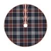 MIZIBAO Christmas Tree Skirt Navy Blue and Burgundy Plaid Rustic Xmas Tree Skirts Mat Festive Decoration for Merry Christmas and New Year Holiday Party 36" view 2