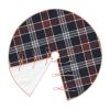 MIZIBAO Christmas Tree Skirt Navy Blue and Burgundy Plaid Rustic Xmas Tree Skirts Mat Festive Decoration for Merry Christmas and New Year Holiday Party 36" view 4