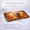 Caroline's Treasures DAC1049DDM Golden Retriever Fall Dish Drying Mat Absorbent Dish Drying Mat Pad for Kitchen Counter Dish Drainer Mat for Countertop, 14 x 21", Multicolor view 3