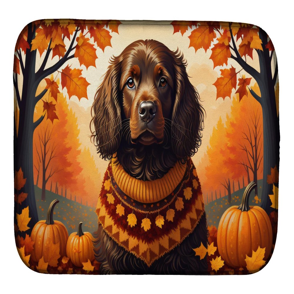 Caroline's Treasures DAC1027DDM Boykin Spaniel Fall Dish Drying Mat Absorbent Dish Drying Mat Pad for Kitchen Counter Dish Drainer Mat for Countertop, 14 x 21", Multicolor