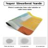 Dish Drying Stone Mat for Kitchen Counter, Absorbent Dish Mat Abstract Painting Art Style Orange Blue Yellow Grey Red Microfiber Non-Slip Coffee Mat Diatomaceous Earth Mat for Bar, 12 Inch x 16 Inch view 2