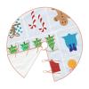 MIZIBAO Christmas Tree Skirt Light Blue Christmas Pattern Rustic Xmas Tree Skirts Mat Festive Decoration for Merry Christmas and New Year Holiday Party 30" view 4