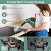 S AFSTAR Handheld Steam Cleaner, 1400W Pressurized Steamer with 14-Piece Accessories & Child Lock, Multipurpose Portable Steamshot Steam Mop for Cleaning Kitchen Floor Sofas Car Windows (Green) view 3