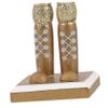 BCOATH 4pcs Wooden Nutcracker Xmas Decor Tabletop Ornament for Christmas Party Adorable Nutcracker Figurines for Home Decoration Present for Boys and Girls Holidays view 2