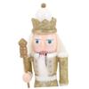 BCOATH 4pcs Wooden Nutcracker Xmas Decor Tabletop Ornament for Christmas Party Adorable Nutcracker Figurines for Home Decoration Present for Boys and Girls Holidays view 3