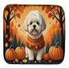 Caroline's Treasures DAC1020DDM Bichon Frise Fall Dish Drying Mat Absorbent Dish Drying Mat Pad for Kitchen Counter Dish Drainer Mat for Countertop, 14 x 21", Multicolor view 1
