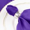 20 pcs 17-Inch Purple Polyester Luncheon Napkins - for Wedding Party Reception Events Restaurant Kitchen Home view 4