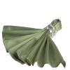 50 pcs 20-Inch Eucalyptus Green Satin Dinner Napkins - for Wedding Party Reception Events Restaurant Kitchen Home view 1