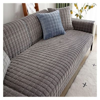 Couch Cover for Dogs l Shape Corner Sofa,Velvet Thick Sofa Slipcover 2/3 Cushion Non Slip Reversible Quilted Sofa Cover, Furniture Protector Sofa Cover Washable ( Color : #1 , Size : 110x110cm/1PC )