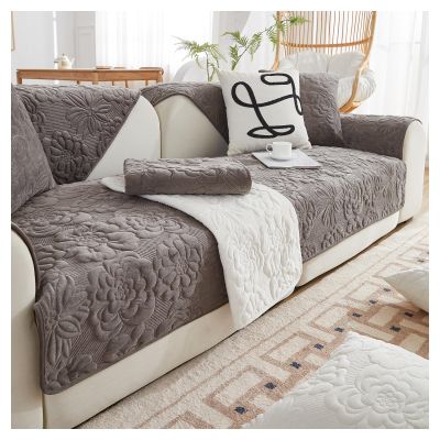 Couch Cover for Dogs l Shape Corner Sofa,Velvet Thick Sofa Slipcover 2/3 Cushion Non Slip Reversible Quilted Sofa Cover, Furniture Protector Sofa Cover Washable ( Color : #40 , Size : 110x240cm/1PC )