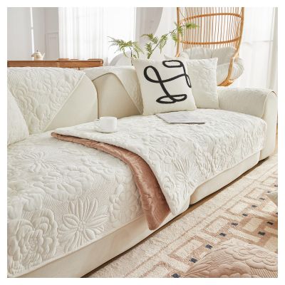 Couch Cover for Dogs l Shape Corner Sofa,Velvet Thick Sofa Slipcover 2/3 Cushion Non Slip Reversible Quilted Sofa Cover, Furniture Protector Sofa Cover Washable ( Color : #41 , Size : 110x240cm/1PC )