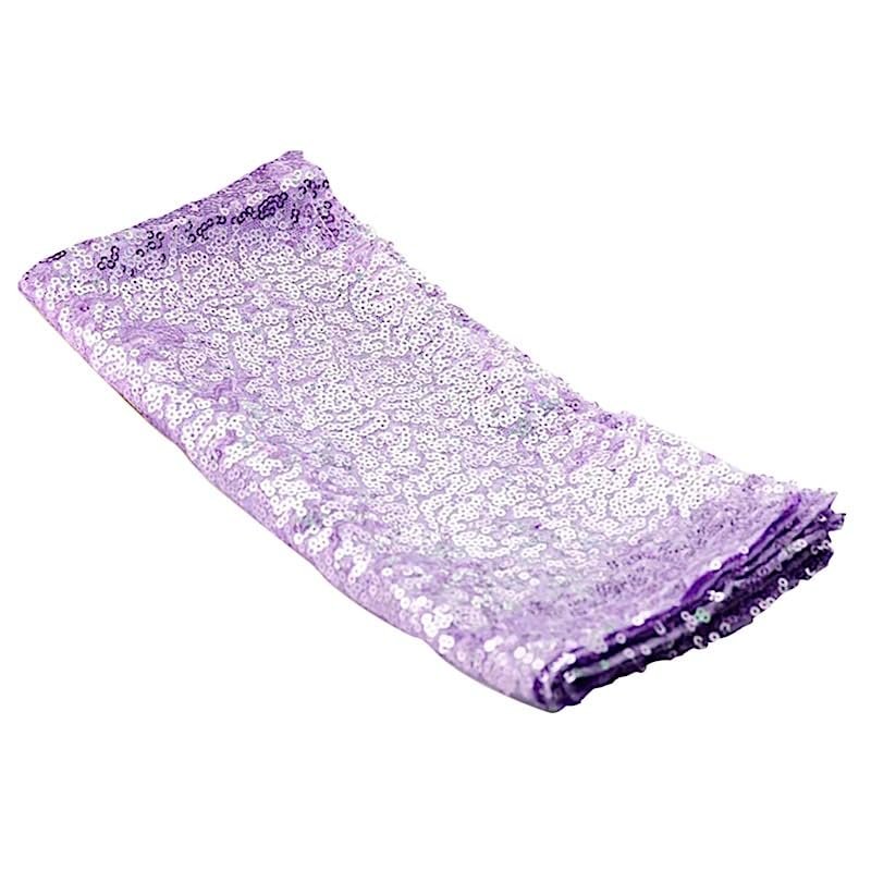 50 pcs 20-Inch Lavender Sequins Napkins - for Wedding Party Restaurant Holiday Dinner