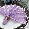 50 pcs 20-Inch Lavender Sequins Napkins - for Wedding Party Restaurant Holiday Dinner view 3