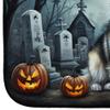 Caroline's Treasures DAC2006DDM Alaskan Malamute Spooky Halloween Dish Drying Mat Absorbent Dish Drying Mat Pad for Kitchen Counter Dish Drainer Mat for Countertop, 14 x 21", Multicolor view 4