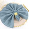 100 pcs 20-Inch Dusty Blue Polyester Dinner Napkins - for Wedding Party Events Restaurant Kitchen Home view 3