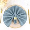 100 pcs 20-Inch Dusty Blue Polyester Dinner Napkins - for Wedding Party Events Restaurant Kitchen Home view 4
