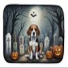 Caroline's Treasures DAC2011DDM Beagle Spooky Halloween Dish Drying Mat Absorbent Dish Drying Mat Pad for Kitchen Counter Dish Drainer Mat for Countertop, 14 x 21", Multicolor view 1