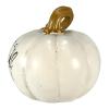 Black White Orange Halloween Pumpkin Figurines Trick or Treat Witch Beware (White) view 4
