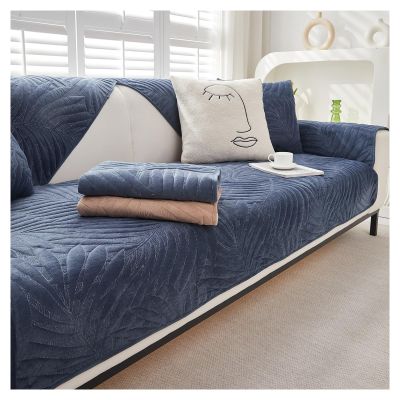 Couch Cover for Dogs l Shape Corner Sofa,Velvet Thick Sofa Slipcover 2/3 Cushion Non Slip Reversible Quilted Sofa Cover, Furniture Protector Sofa Cover Washable ( Color : #27 , Size : 110x160cm/1PC )