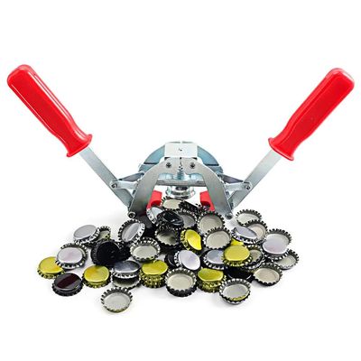 Beer Cap Sealing Machine, Crown Capper, Hand Bottle Capper, Double Lever Hand Capper, Not Easy to Break and Damage Bottle Body, Easy Pressing, Perfect for Capping and Sealing Home Brewing Bottle