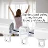 whalebee Curtain Track Square, Silent Curtain Rails with Accessories 0.5-6m Curtain Track Aluminium Alloy Strong Load-Bearing Durable Room Divider-Ceiling Curtain Track Rail view 4