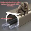 Curtain Rail Track Quiet, Curtain Rail For Bay Window Custom Top/side Mounted Curtain Rails Aluminium Alloy Strong Load-bearing Flexible Curtain Track view 2