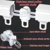 Curtain Rail Track Quiet, Curtain Rail For Bay Window Custom Top/side Mounted Curtain Rails Aluminium Alloy Strong Load-bearing Flexible Curtain Track view 3