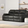 AYCP Bonded Leather Living Room Furniture Set Reclining Sofa Set Loveseat Furniture Sets in Living Room Sofa Recliners (Sofa, Black) view 2