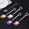 Sapper Ice Cream Shovel Creative Steel Shovel Spoon Dessert Spoon Ice Cream Spoon Soup Flat Pointed Spoon Stainless Watermelon Spoon view 2