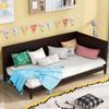 Anwick Wood Daybed Frame,Twin Bed Frames with Headboard and Back,Low Profile Day Bed with Solid Wood Slat Support for Toddlers,Kids,Teens,Adults,Easy Assemble (Twin, Espresso) view 1