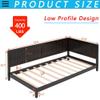 Anwick Wood Daybed Frame,Twin Bed Frames with Headboard and Back,Low Profile Day Bed with Solid Wood Slat Support for Toddlers,Kids,Teens,Adults,Easy Assemble (Twin, Espresso) view 2