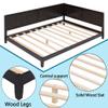 Anwick Wood Daybed Frame,Twin Bed Frames with Headboard and Back,Low Profile Day Bed with Solid Wood Slat Support for Toddlers,Kids,Teens,Adults,Easy Assemble (Twin, Espresso) view 4