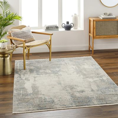 Mark&Day Area Rugs, 9x12 Dorissa Modern Dark Teal/Off-White Area Rug, Green Grey Brown Carpet for Living Room, Bedroom or Kitchen (9'2" x 12')