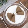 Balsa Circle 10 pcs 17-Inch Taupe Polyester Luncheon Napkins - for Wedding Reception Events Catering Restaurant Kitchen Decoration view 3
