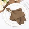 Balsa Circle 10 pcs 17-Inch Taupe Polyester Luncheon Napkins - for Wedding Reception Events Catering Restaurant Kitchen Decoration view 4