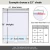 AOSKY Cordless Roller Shades Blackout Blinds for Windows Room Darkening Rolled Up Shades with Spring System, UV Protection Window Shades Door Blinds for Home and Office (42" W x 72" H, White) view 3