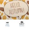 GDHBLING Hello Autumn Shower Curtain Plants Modern Geometric Pinecone Cloth Fabric Shower Curtain for Walk in Shower Washable Weighted Bathroom Decor,Yellow Light Brown,72x72 Inch view 3
