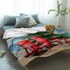 LEOKOTI Coastal Christmas Throw Blanket Flannel Fleece, Soft Plush Cozy Baby Blankets, Xmas Tree Nautical Beach Shell Blankets Throws Warn Fuzzy Blanket for Couch/Sofa/Chair/Travel 50"x80" view 2