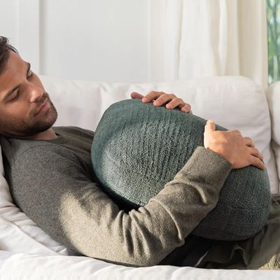 Quiet Mind Weighted Pillow for Adults 9 Lbs - Get Better Sleep - Sustainably Made and Chemical Free - Machine Washable (Medium, Agave Green)
