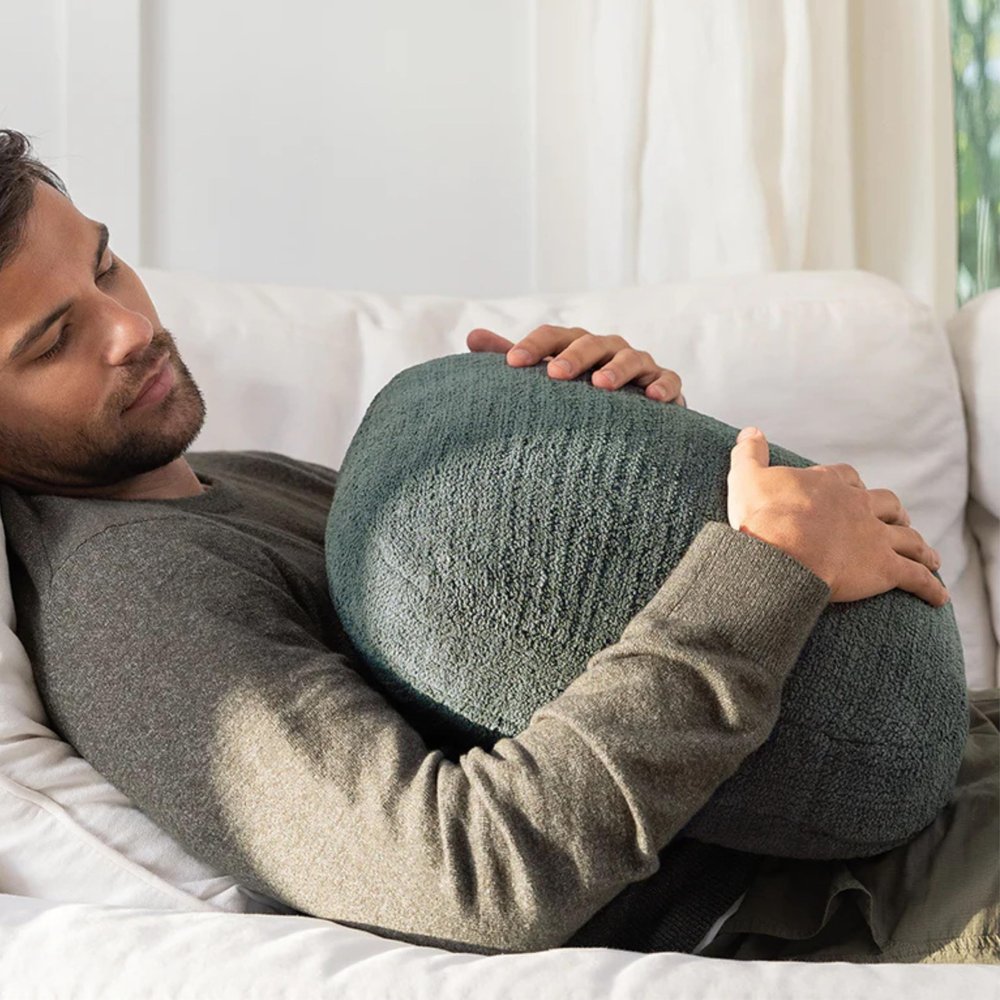 Quiet Mind Weighted Pillow for Adults 9 Lbs - Get Better Sleep - Sustainably Made and Chemical Free - Machine Washable (Medium, Agave Green)