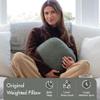 Quiet Mind Weighted Pillow for Adults 9 Lbs - Get Better Sleep - Sustainably Made and Chemical Free - Machine Washable (Medium, Agave Green) view 2