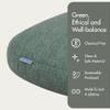 Quiet Mind Weighted Pillow for Adults 9 Lbs - Get Better Sleep - Sustainably Made and Chemical Free - Machine Washable (Medium, Agave Green) view 3