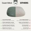 Quiet Mind Weighted Pillow for Adults 9 Lbs - Get Better Sleep - Sustainably Made and Chemical Free - Machine Washable (Medium, Agave Green) view 4