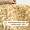 Bathroom Rugs Sets 2 Piece, Ultra Soft Absorbent Bath mat Chenille Bathroom Rug, Antiskid Bath mats Washable Bathroom mat (20x32 inch + 20x20inch U-Shaped) Beige view 4